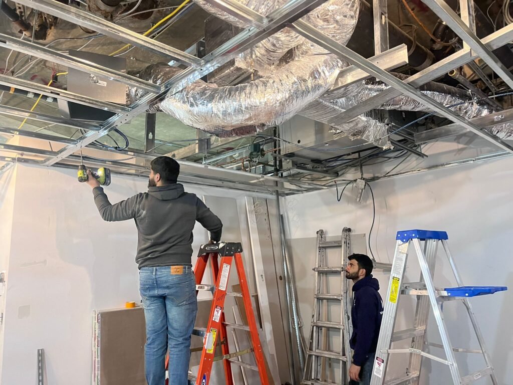 Ducted AC installation at Gym in Brooklyn