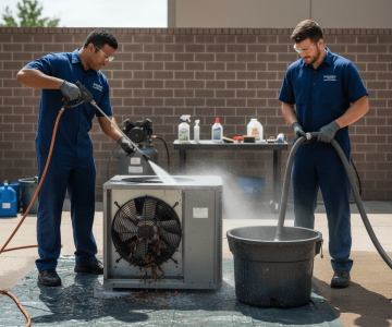 Power Wash of Window unit in NYC
